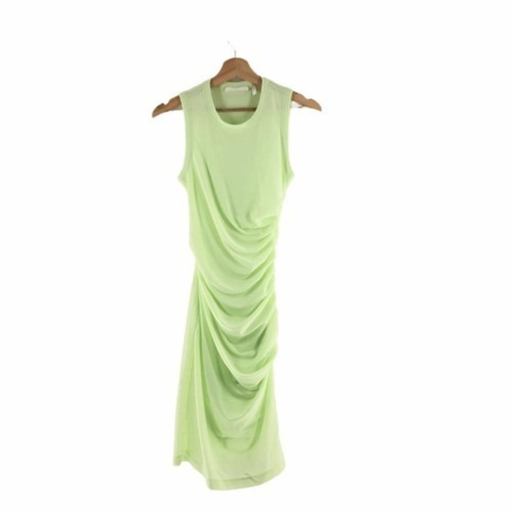Helmut Lang Twist Sheath Dress Electric Yellow XS - Picture 4 of 9